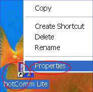 hotComm CL desktop icon