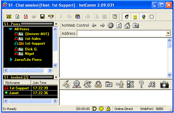 hotComm Client Screenshot