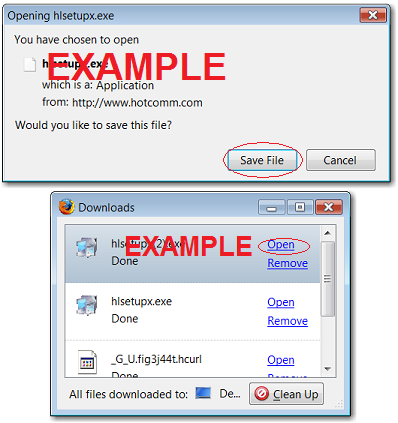 File Download window